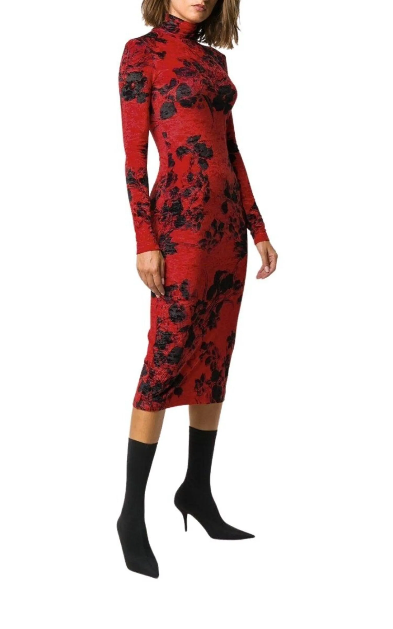 Floral-Print Turtleneck Dress sold by Runaway Catalog product image thumbnail 4