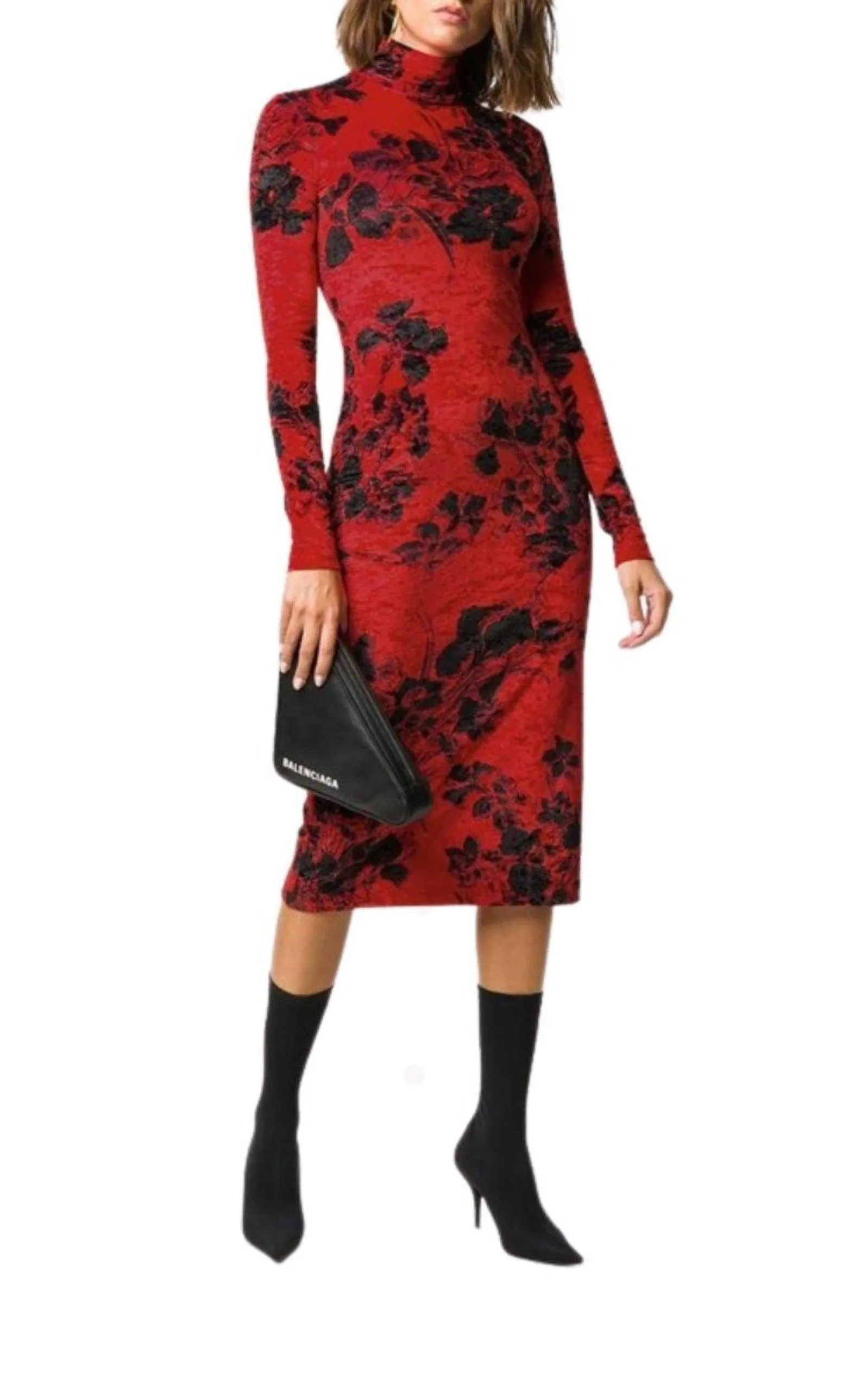 Floral-Print Turtleneck Dress sold by Runaway Catalog product image thumbnail 2