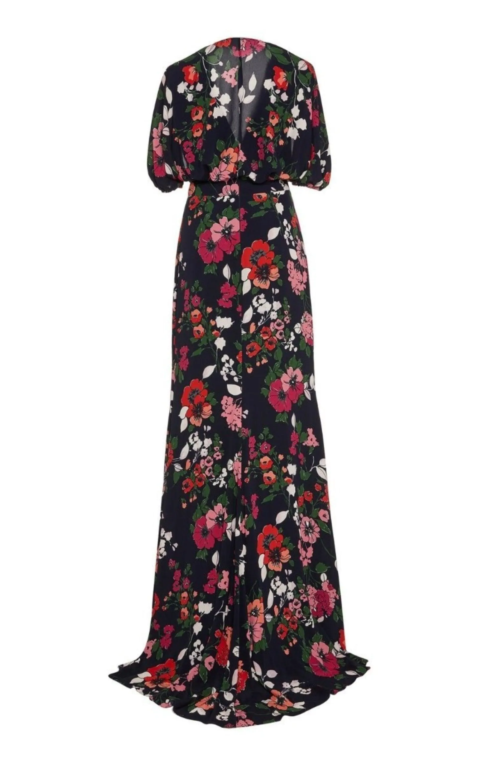 Floral Printed Georgette V-Neck Gown sold by Runaway Catalog product image thumbnail 5