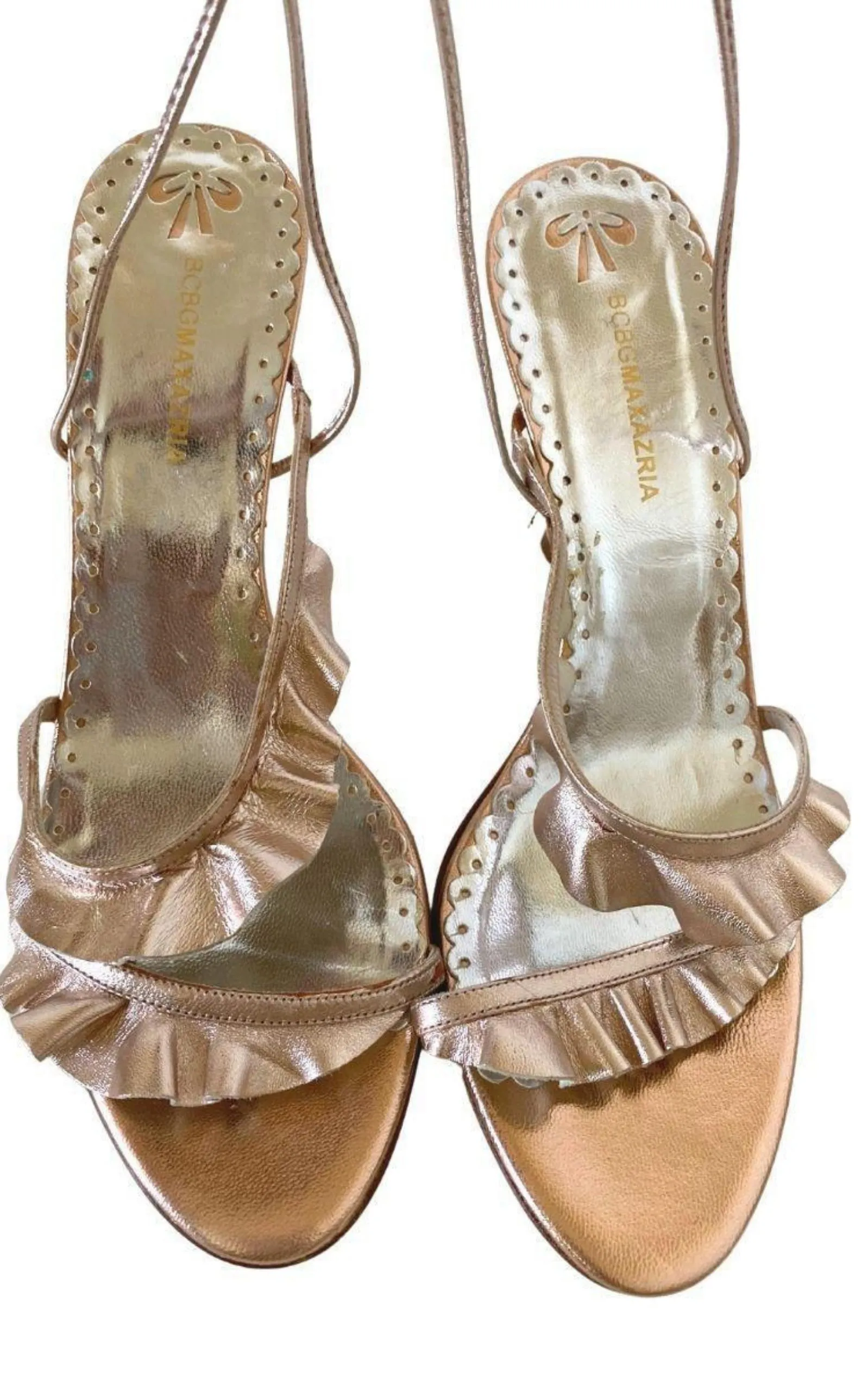 Rose Gold Leather Strappy Sandals sold by Runaway Catalog product image thumbnail 5
