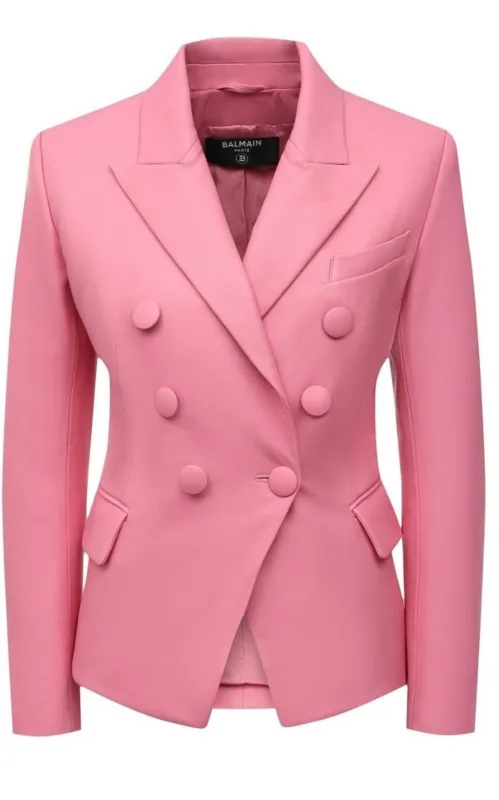 Double-Breasted Leather Blazer sold by Runaway Catalog