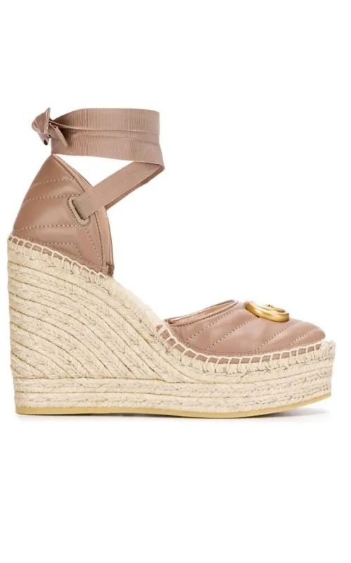 Leather Platform Espadrilles sold by Runaway Catalog