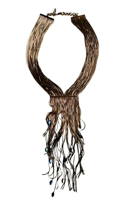 Black Hole Su Multi Thread Fringes Necklace sold by Runaway Catalog
