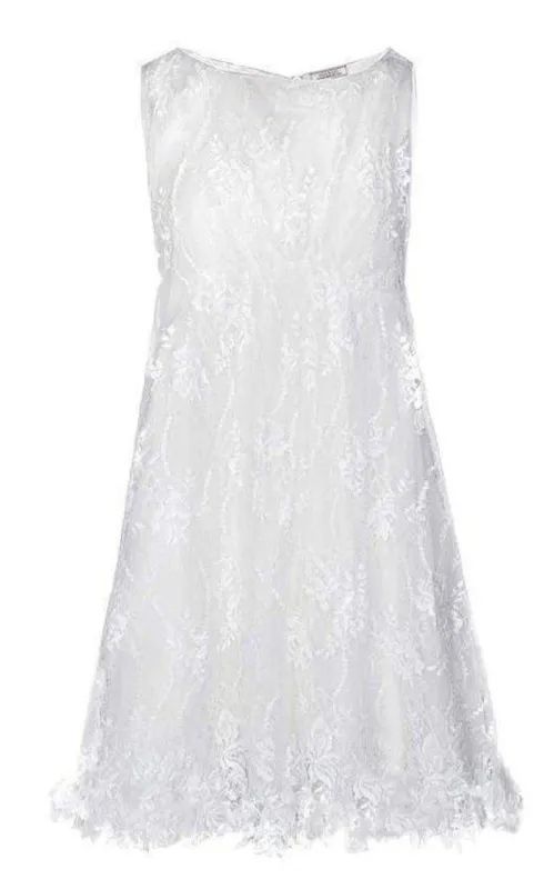 White Cotton Blend Lace Dress sold by Runaway Catalog