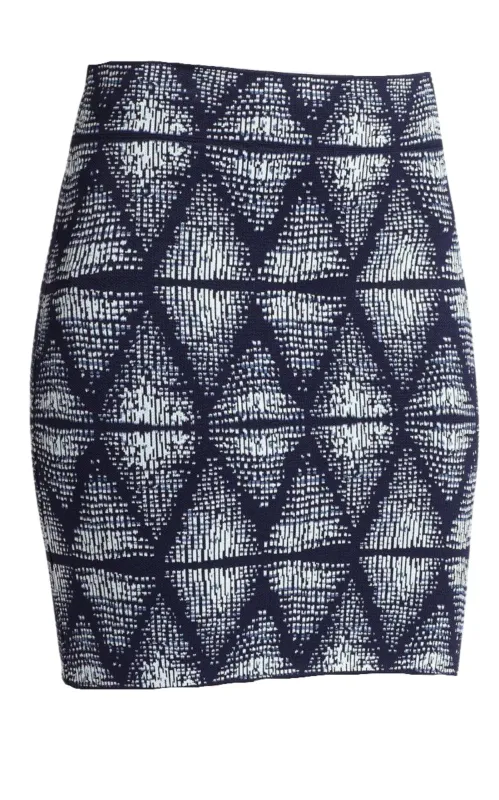 Simone Abstract Tribal Print Skirt sold by Runaway Catalog