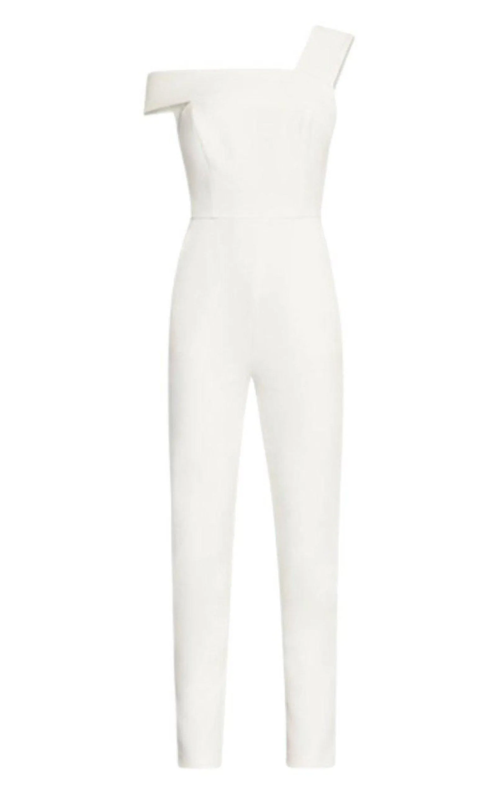 White Haida One-shoulder Jumpsuit sold by Runaway Catalog