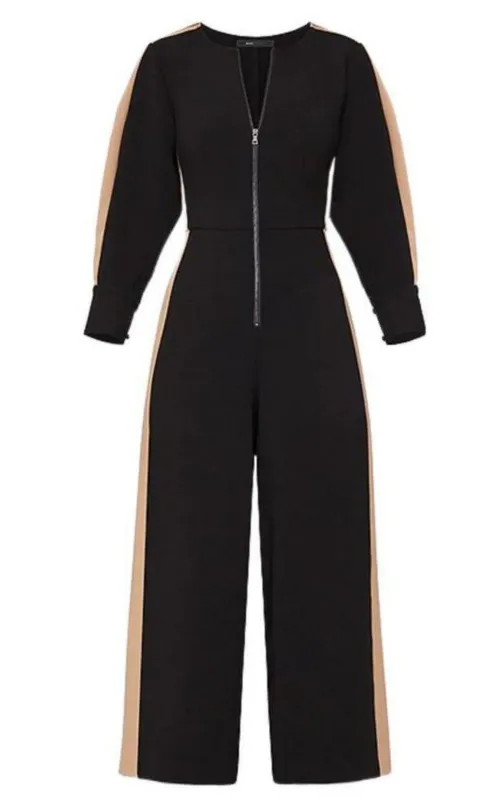 Zip-front Cropped Wide Leg Jumpsuit sold by Runaway Catalog