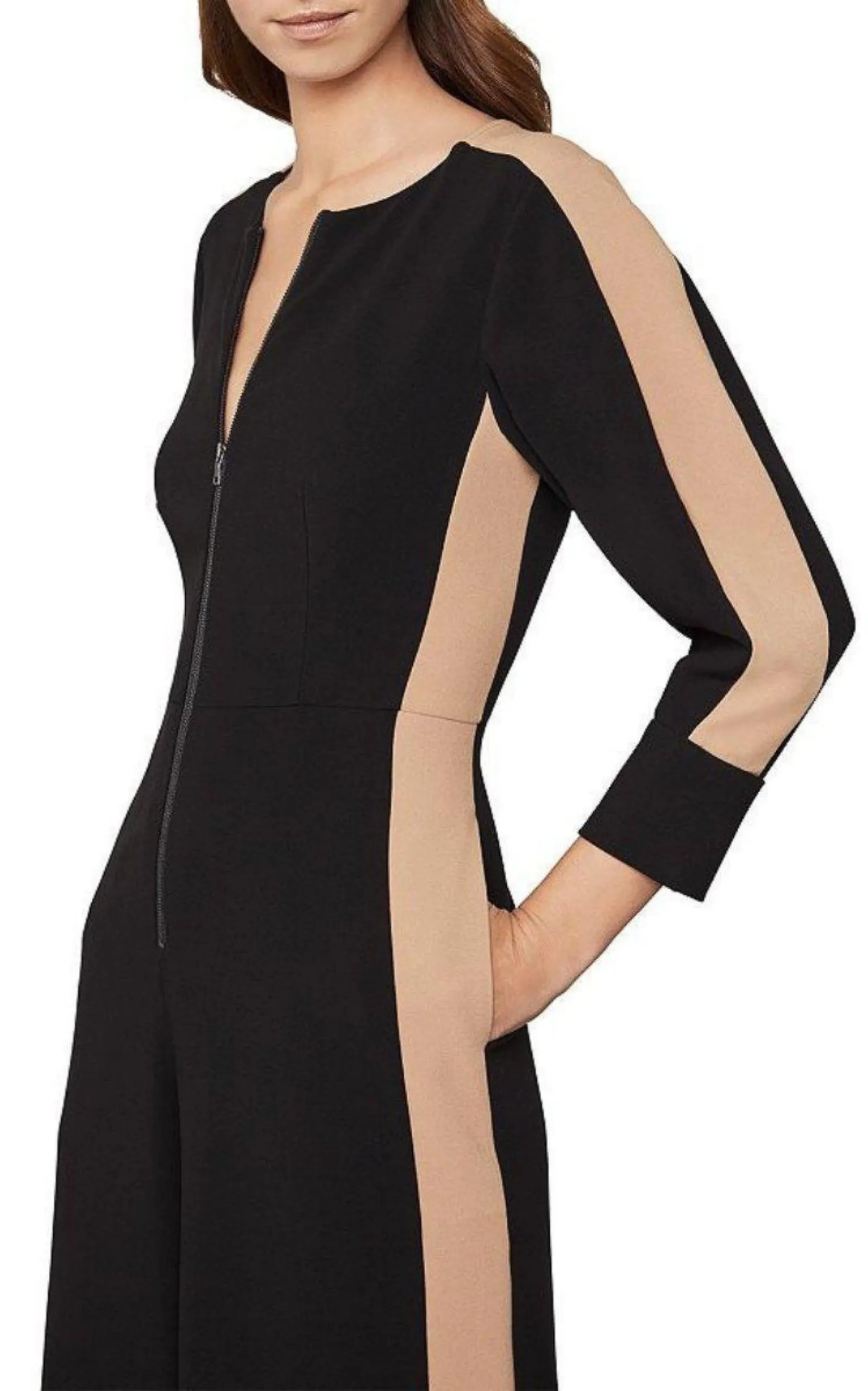 Zip-front Cropped Wide Leg Jumpsuit sold by Runaway Catalog product image thumbnail 4