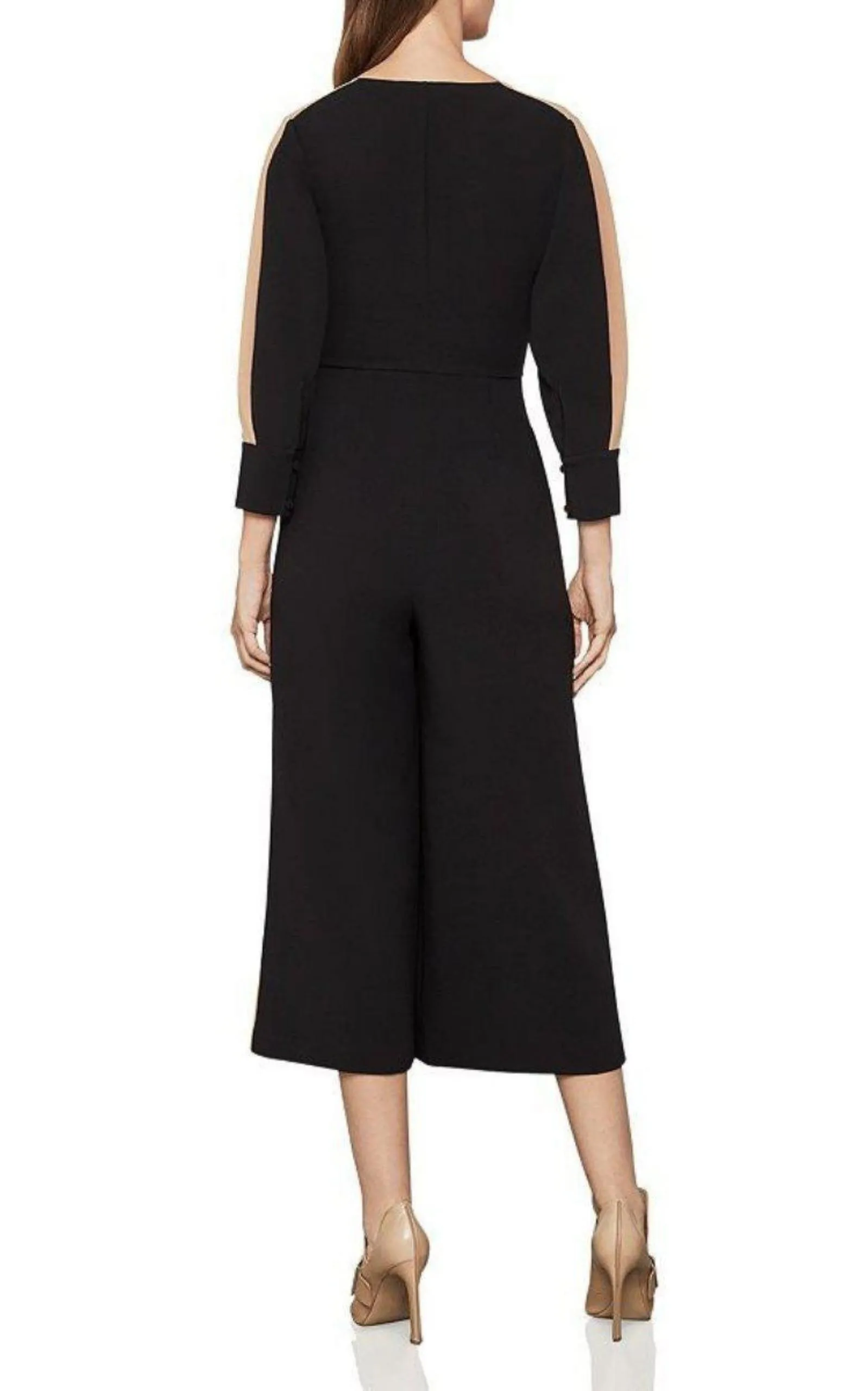 Zip-front Cropped Wide Leg Jumpsuit sold by Runaway Catalog product image thumbnail 3