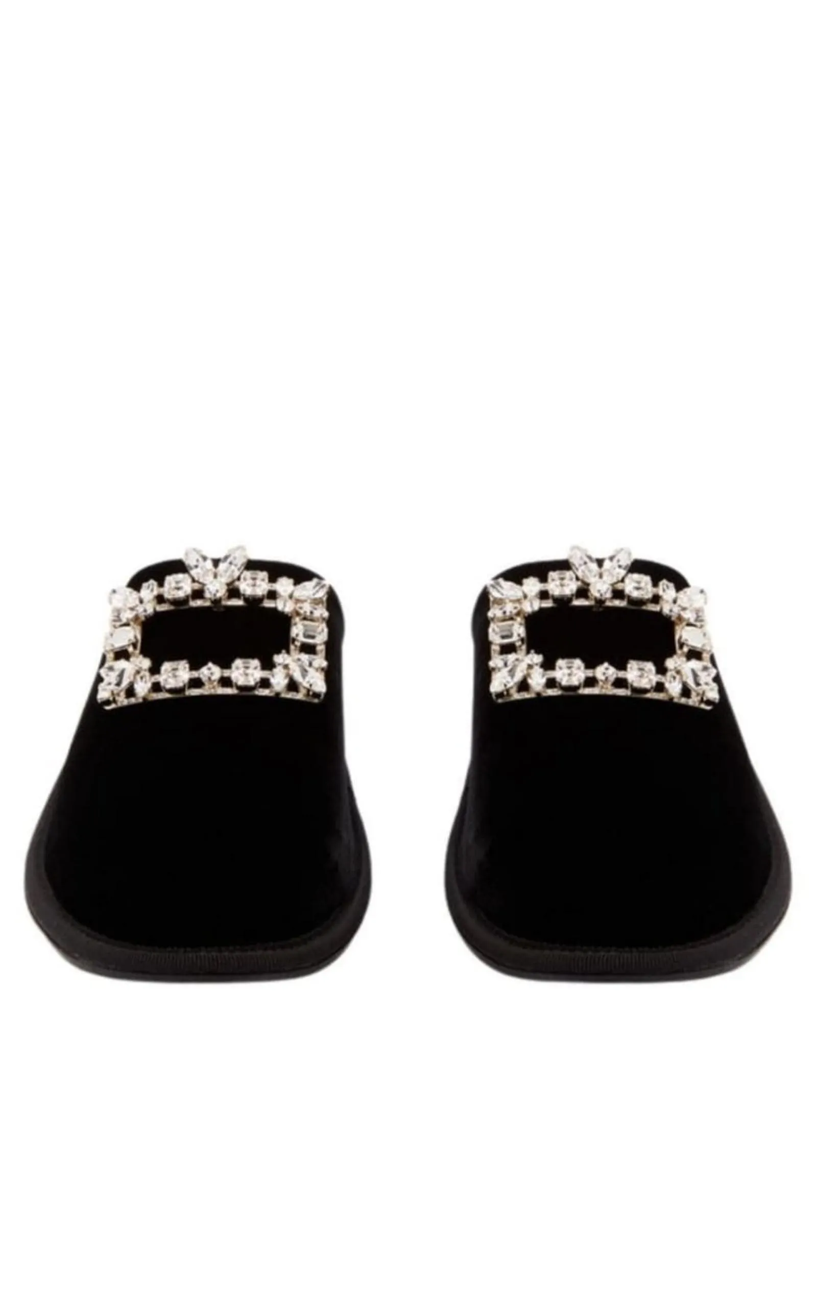 Hotel Vivier Crystal-buckle Velvet Slippers sold by Runaway Catalog product image thumbnail 5