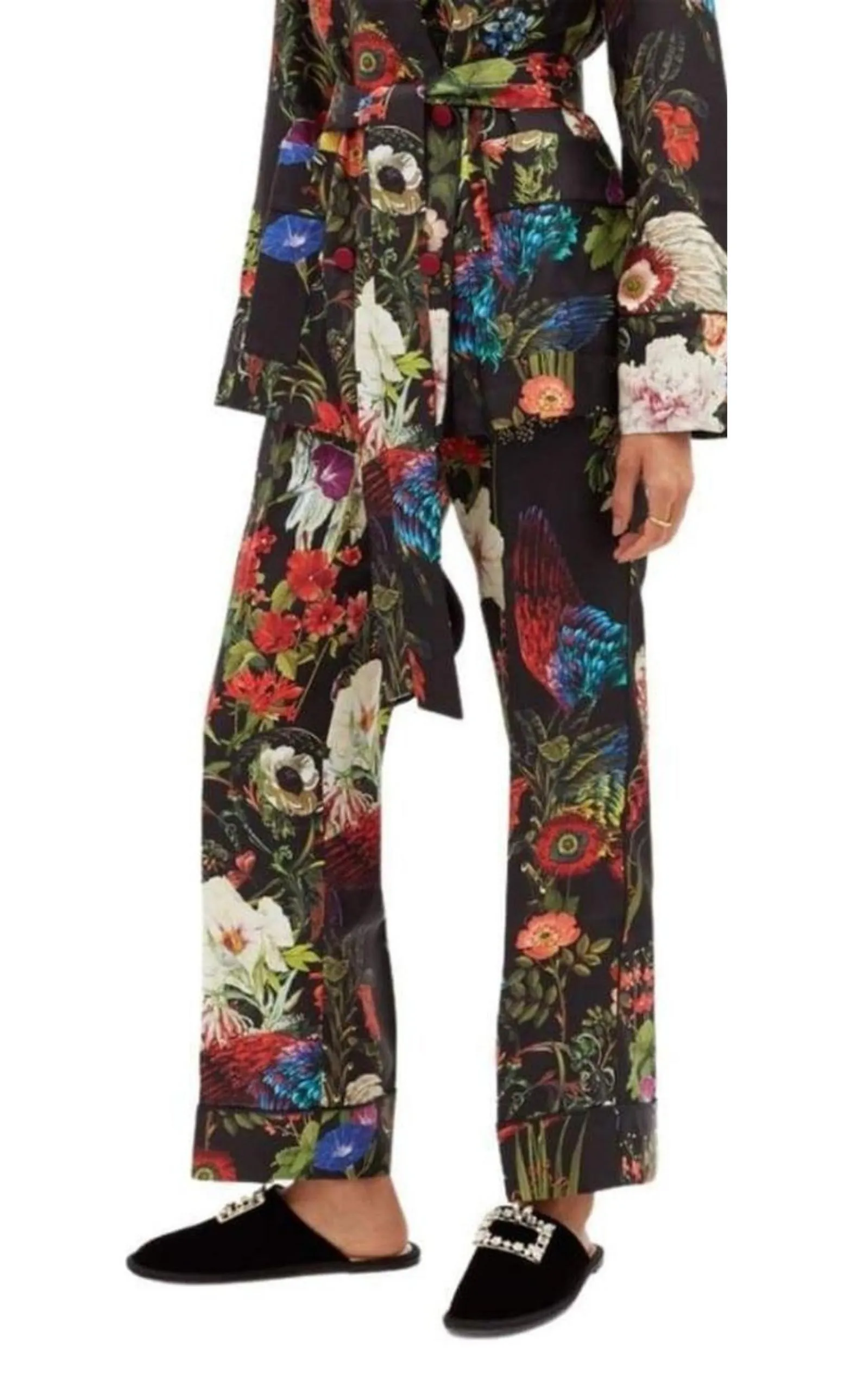 Hotel Vivier Crystal-buckle Velvet Slippers sold by Runaway Catalog product image thumbnail 2