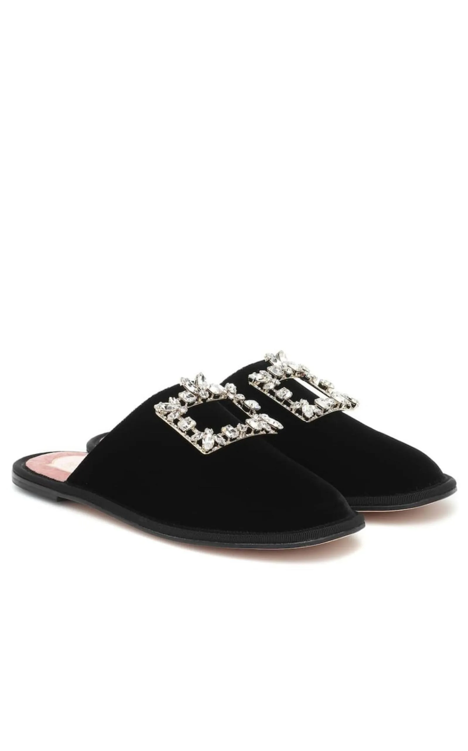 Hotel Vivier Crystal-buckle Velvet Slippers sold by Runaway Catalog product image thumbnail 3