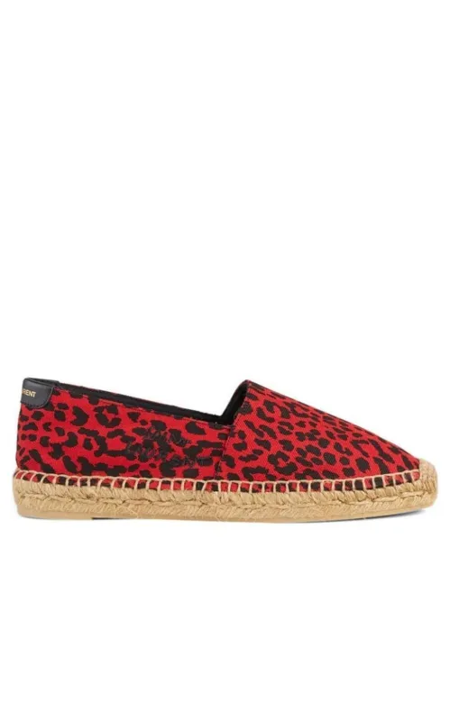 Signature Leopard-Print Flat Espadrilles sold by Runaway Catalog