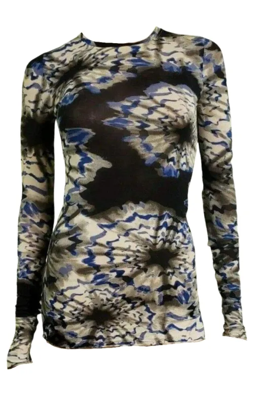 Blue Combo Knit Top sold by Runaway Catalog