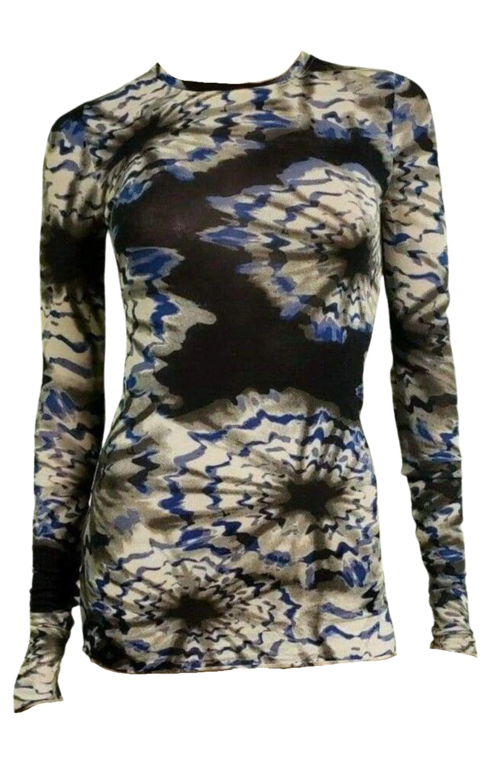 Blue Combo Knit Top sold by Runaway Catalog