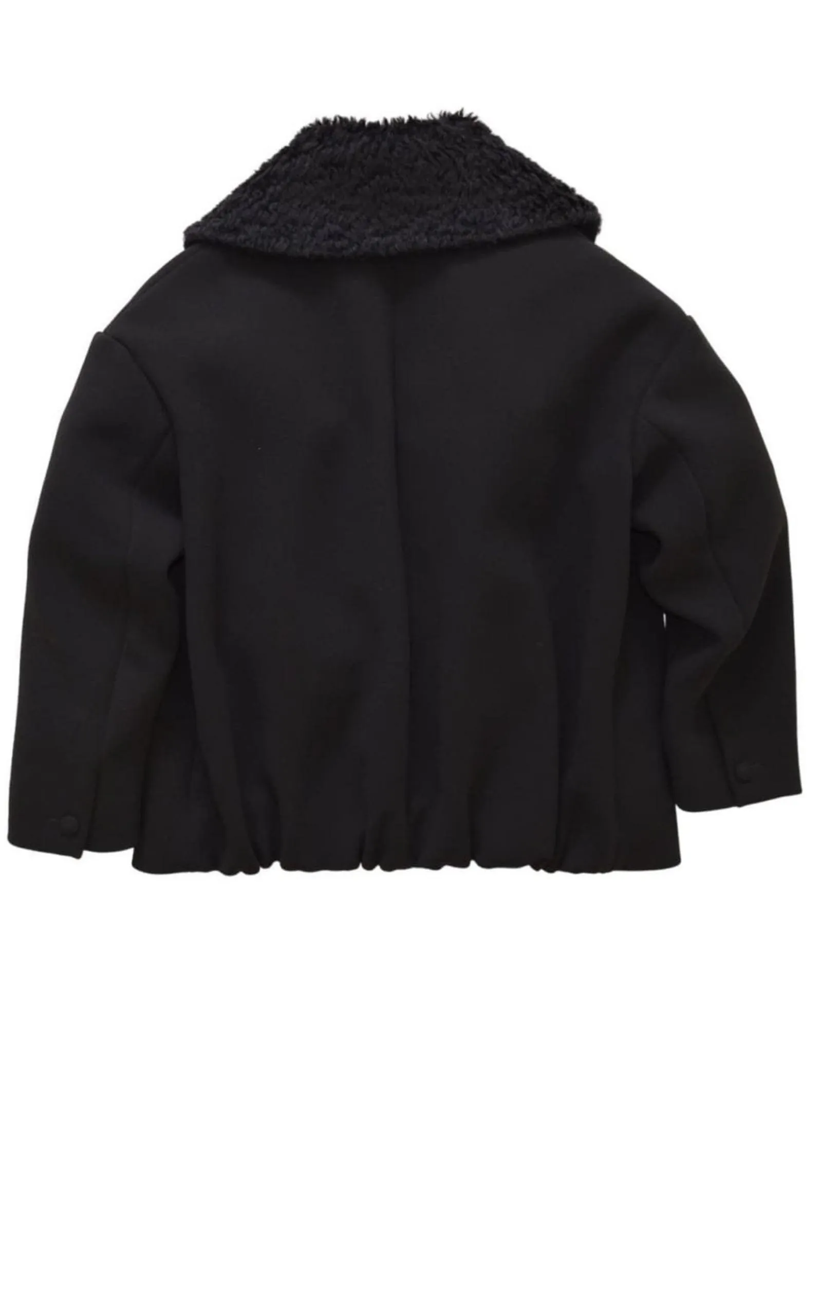 Black Fur Astrakan Collar Jacket sold by Runaway Catalog product image thumbnail 4