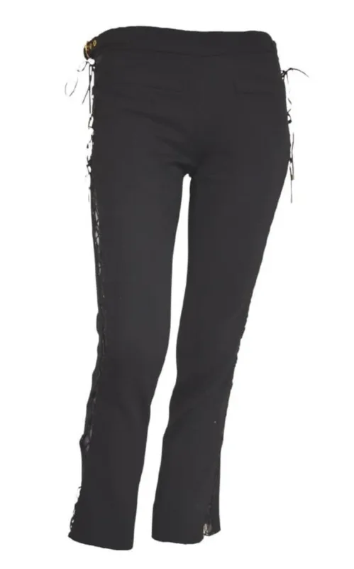 Criss Cross Peekaboo Leg Pants sold by Runaway Catalog