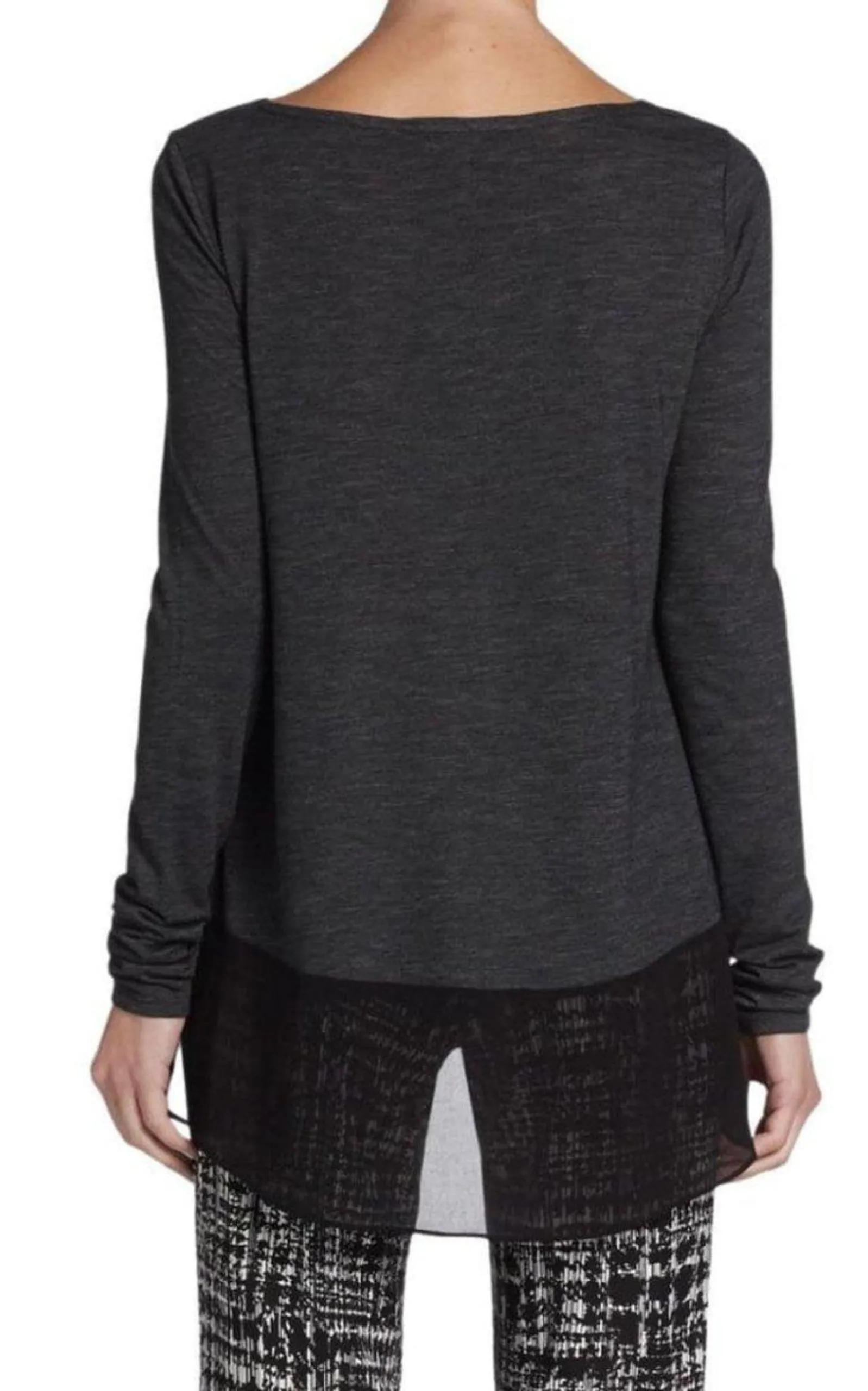 Black Lane Contrast Hem Top sold by Runaway Catalog product image thumbnail 2