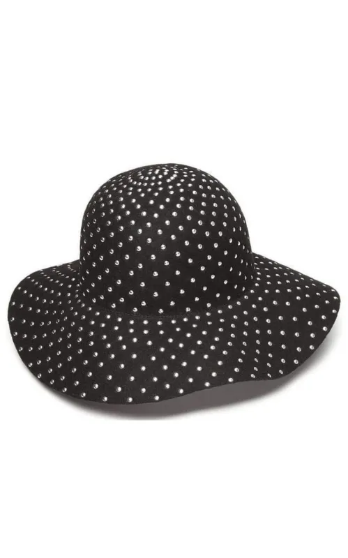 Studded Wool-felt Wide Brim Hat sold by Runaway Catalog
