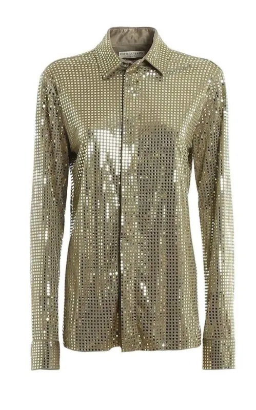 Mirror Shirt Buttons Closure Long Sleeves made by Bottega Veneta