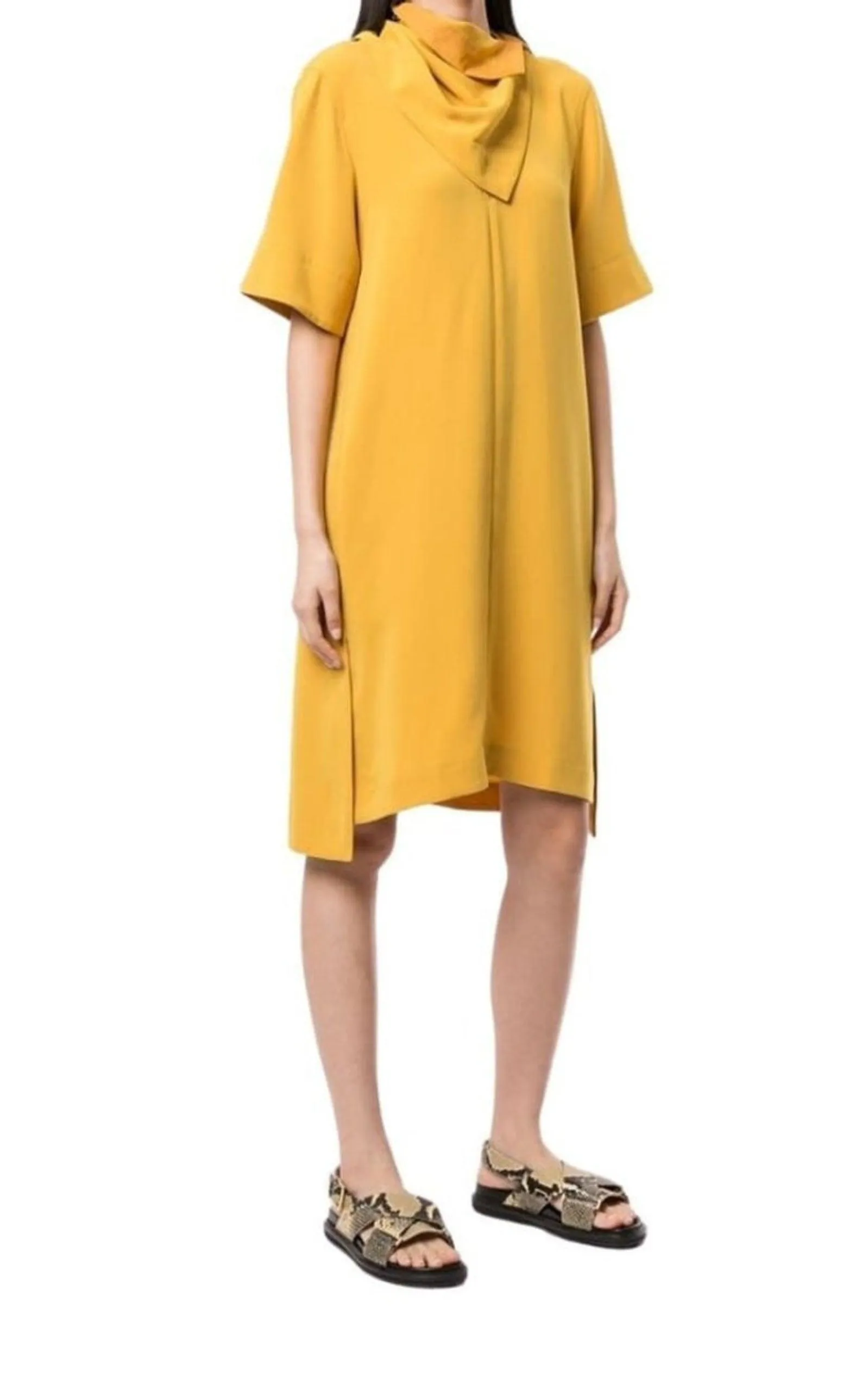 Scarf Neck Crepe Dress sold by Runaway Catalog product image thumbnail 3