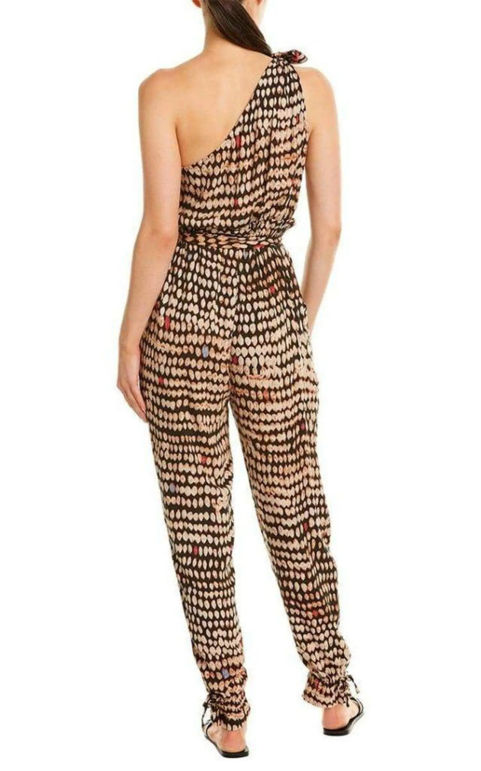 Sandy Dots One-Shoulder Jumpsuit sold by Runaway Catalog product image thumbnail 3