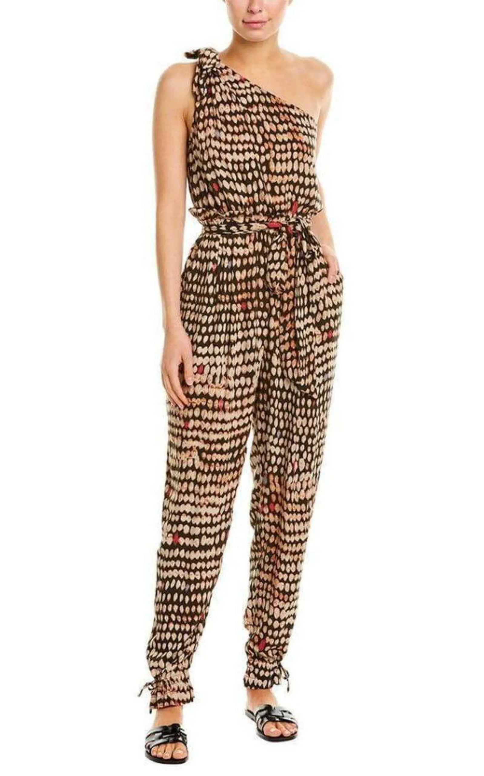 Sandy Dots One-Shoulder Jumpsuit sold by Runaway Catalog product image thumbnail 2