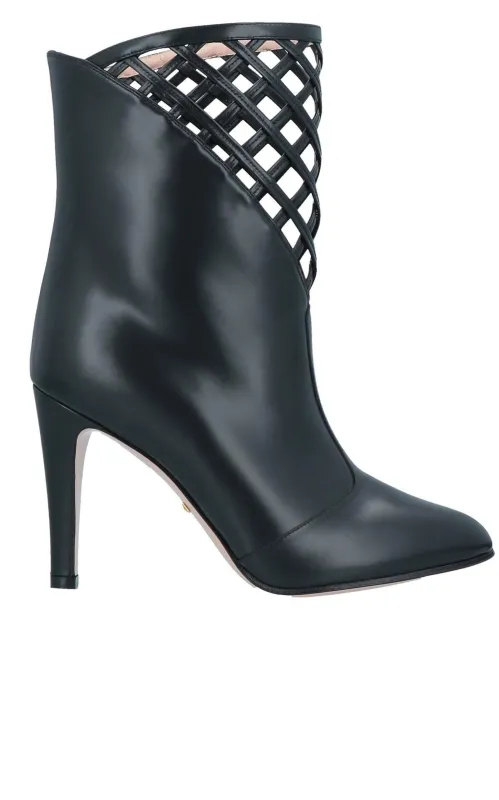 Cutout Leather Ankle Boots sold by Runaway Catalog