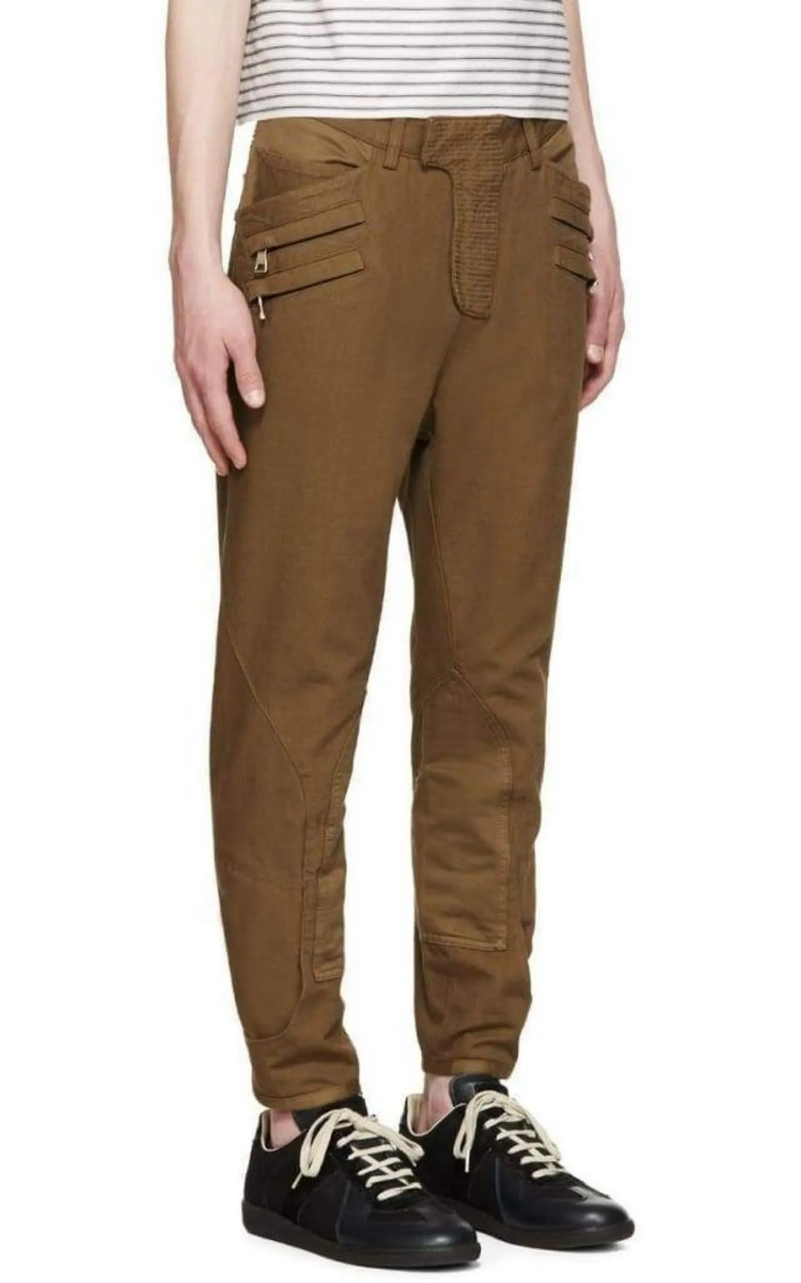 Brown Cropped Trousers sold by Runaway Catalog product image thumbnail 5