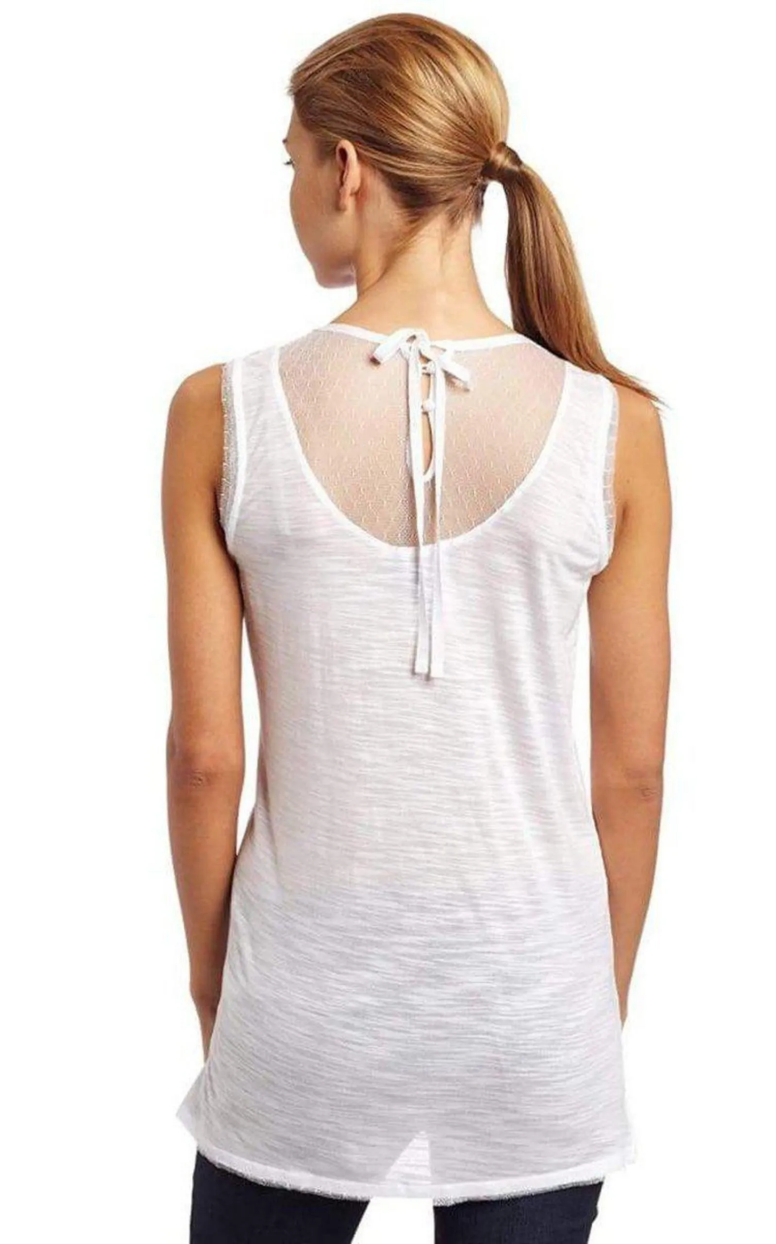 White Neck-embellished Top sold by Runaway Catalog product image thumbnail 2