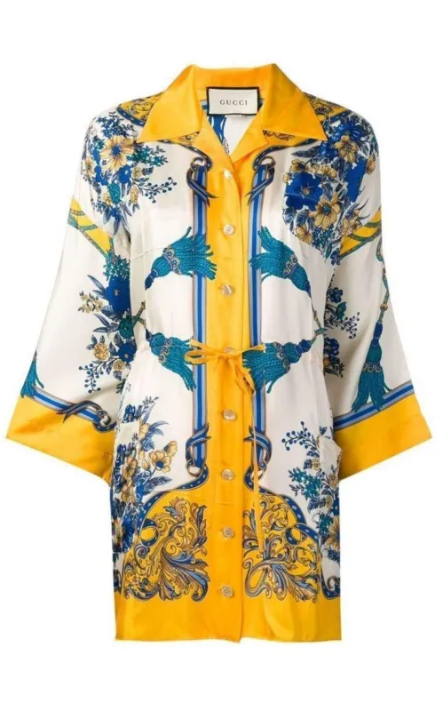 Printed Silk Kimono Shirt sold by Runaway Catalog