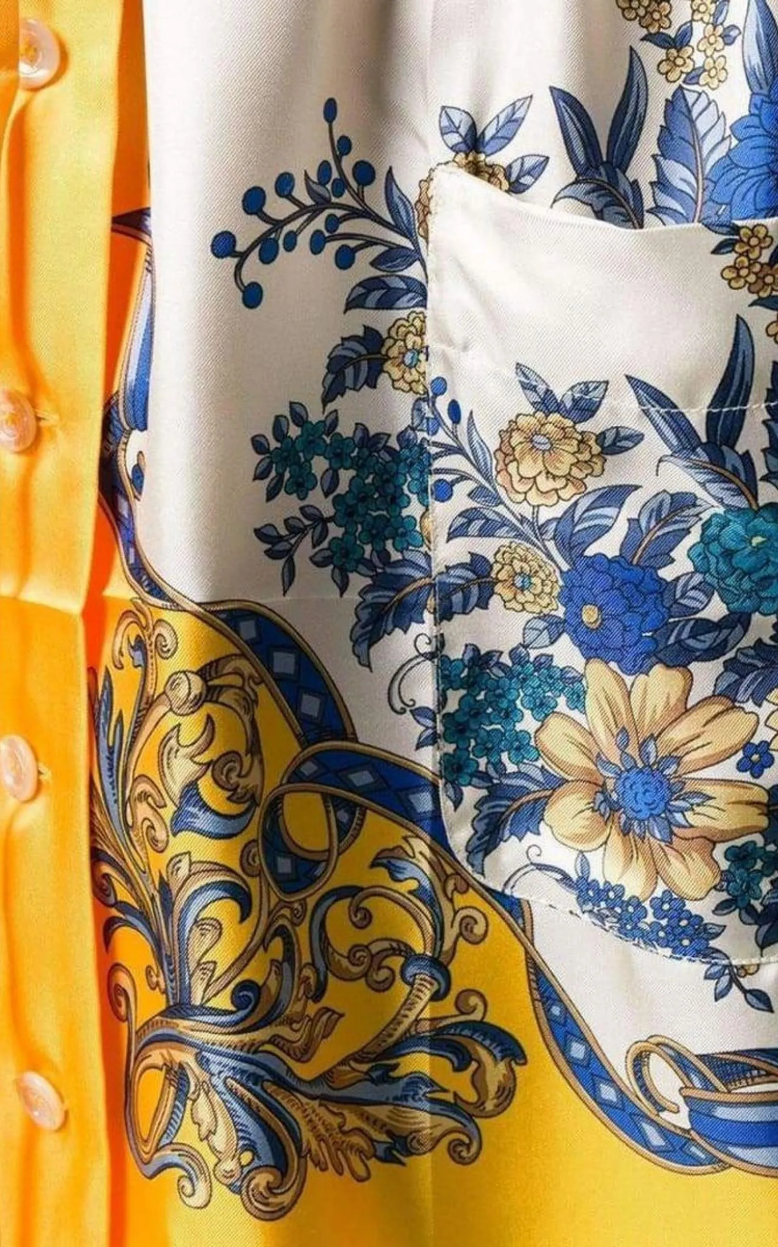 Printed Silk Kimono Shirt sold by Runaway Catalog product image thumbnail 5