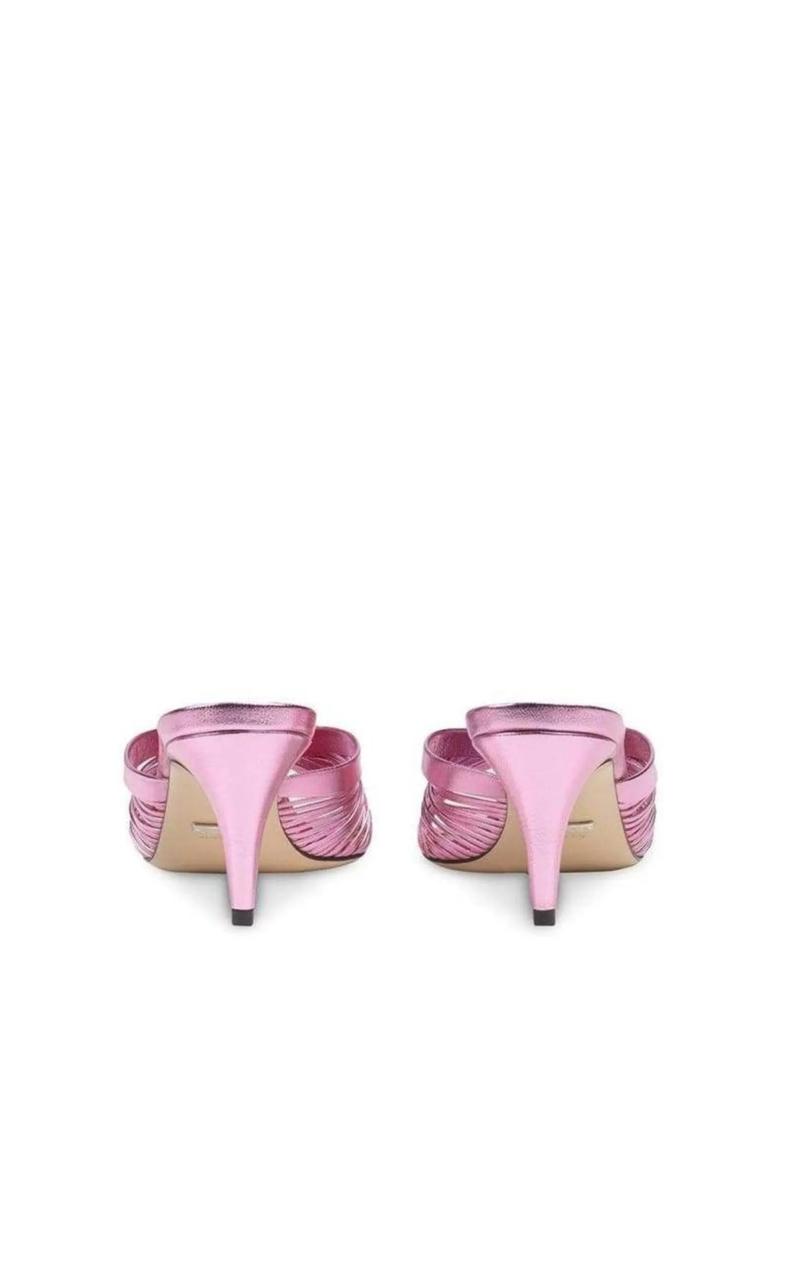 Knotted Metallic Leather Mid-Heel Bow Mule sold by Runaway Catalog product image thumbnail 3