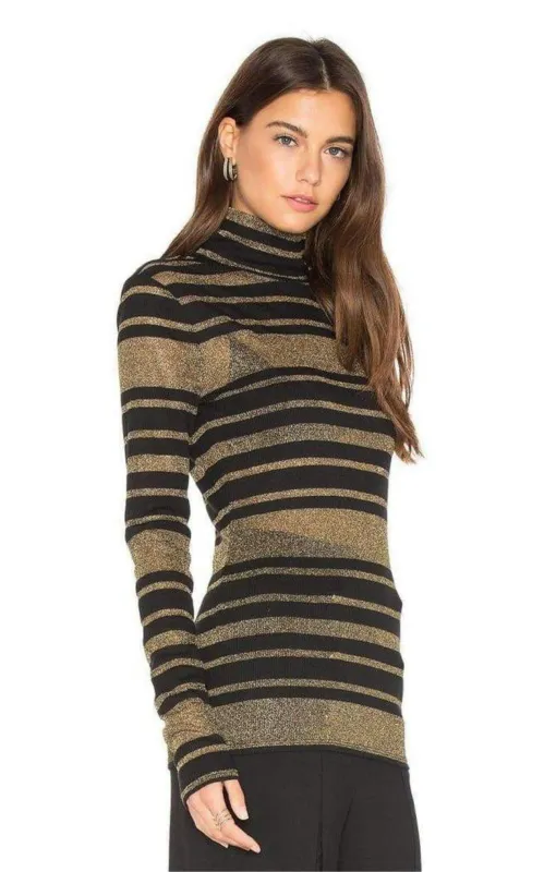 Brinne Black And Gold Combo Tee sold by Runaway Catalog