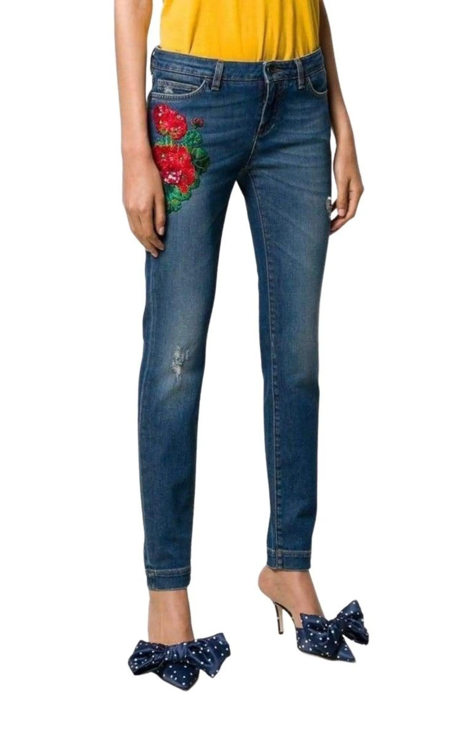 Embroidery Skinny-fit Jeans sold by Runaway Catalog product image thumbnail 3