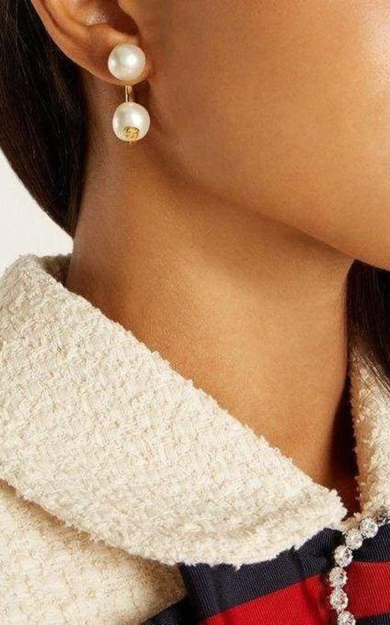 Single Earring with Pearls in Gold sold by Runaway Catalog product image thumbnail 2