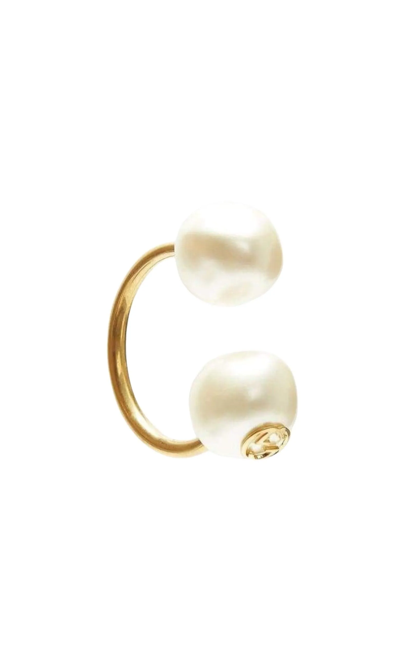 Single Earring with Pearls in Gold sold by Runaway Catalog product image thumbnail 4