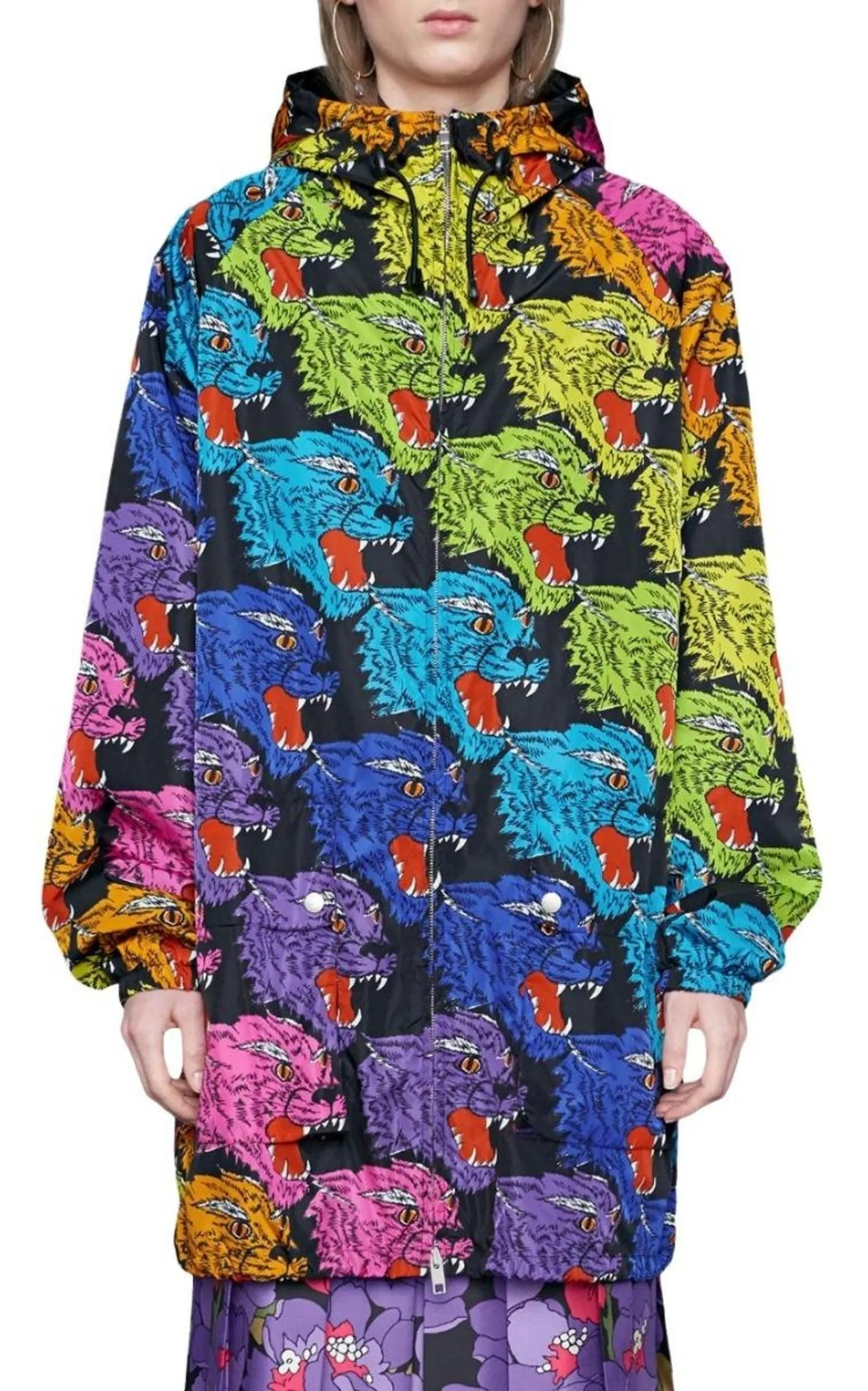 Panther Face Nylon Jacket sold by Runaway Catalog product image thumbnail 3