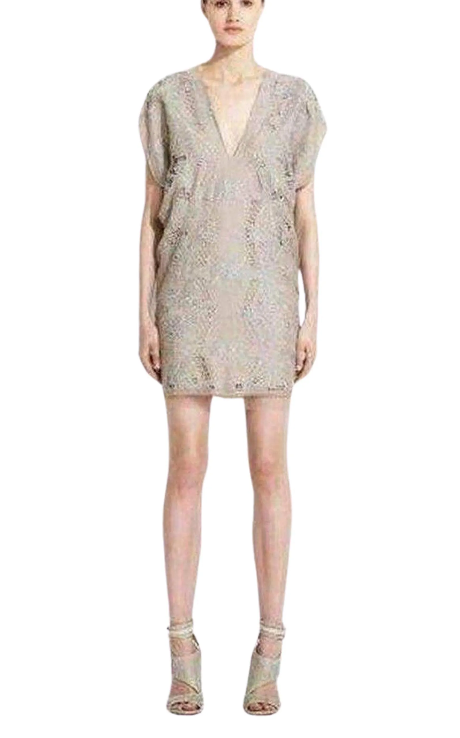 Freja Organza Lace Beige Dress sold by Runaway Catalog product image thumbnail 4