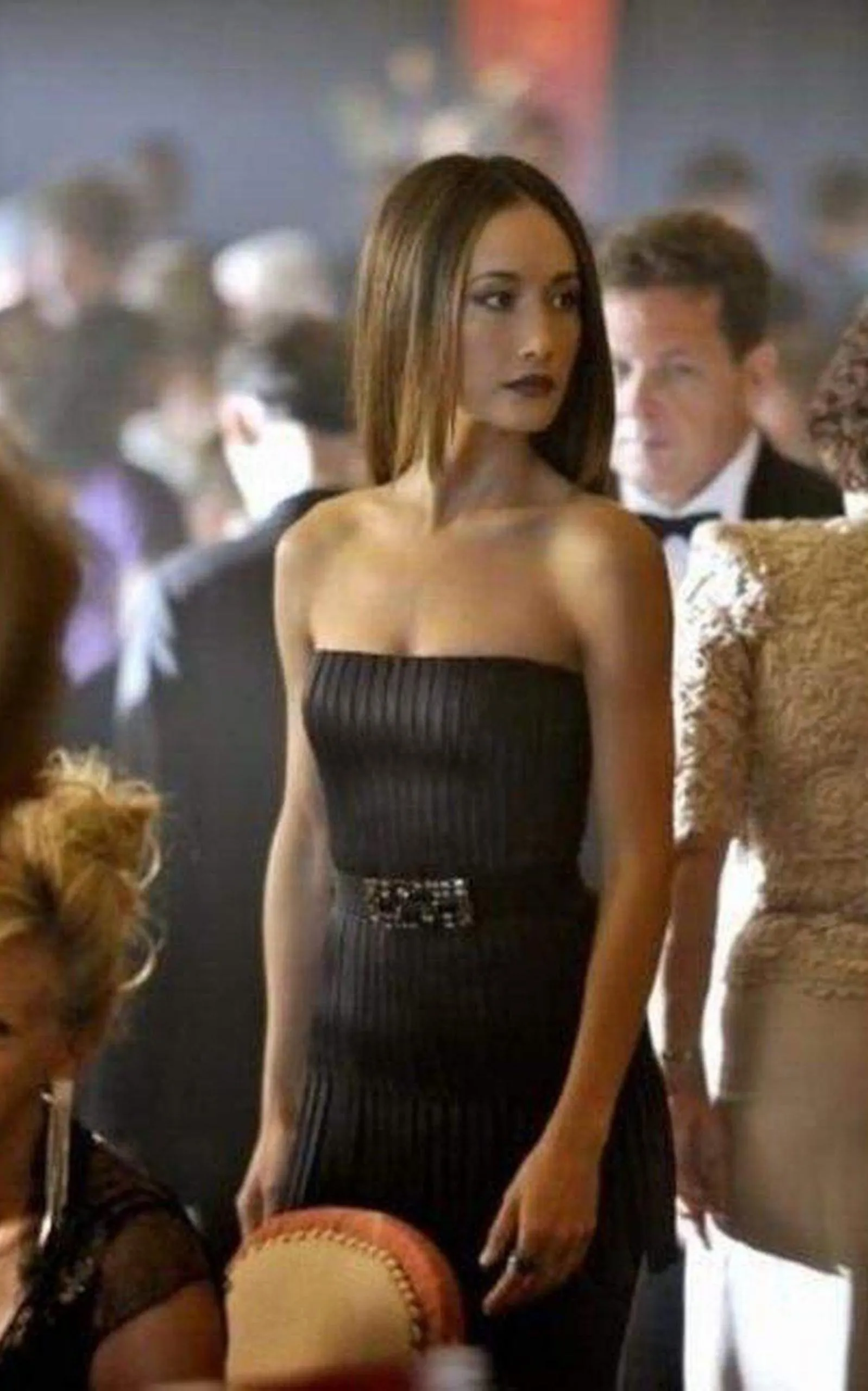 Navy Eliot Strapless Fringe Dress sold by Runaway Catalog product image thumbnail 3