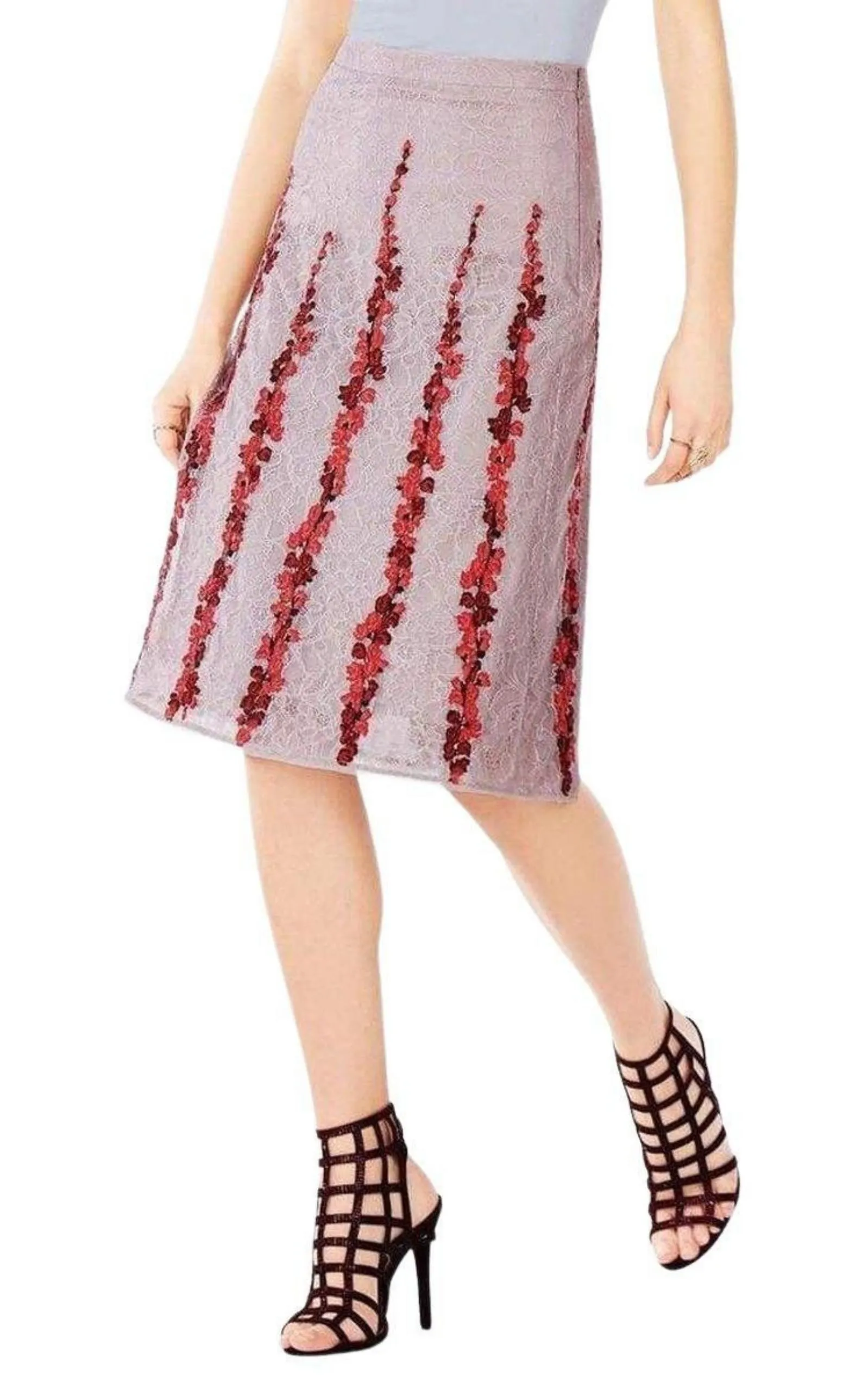 Floral Embroidered Midi Skirt sold by Runaway Catalog product image thumbnail 4