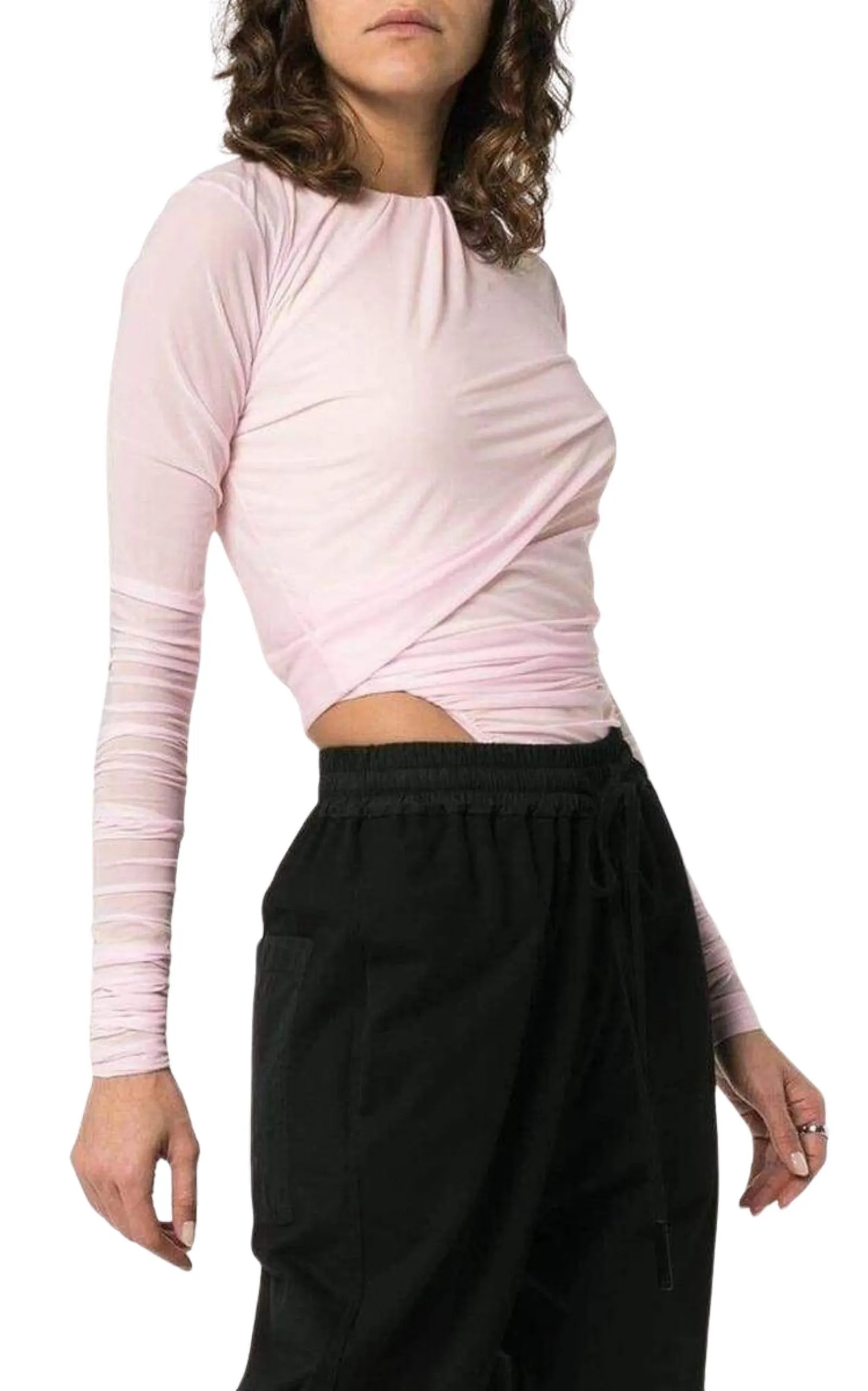 Cut Out Hip Long Sleeved Bodysuit sold by Runaway Catalog product image thumbnail 3