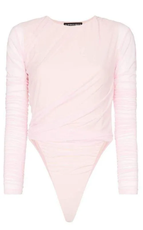 Cut Out Hip Long Sleeved Bodysuit sold by Runaway Catalog