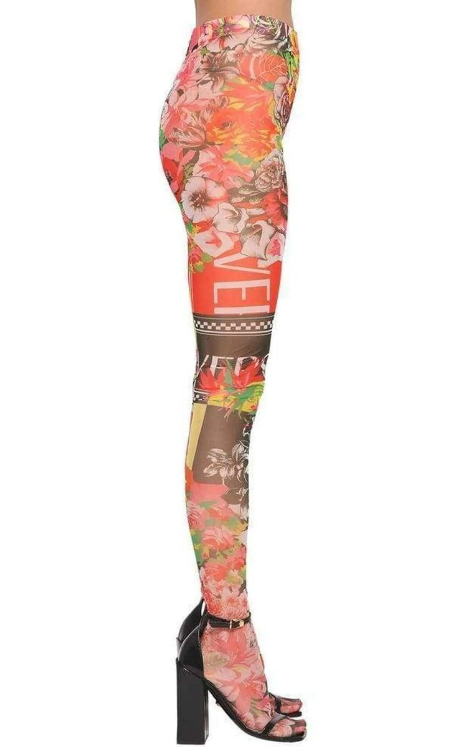 Sheer Printed Stretch Tulle Leggings sold by Runaway Catalog product image thumbnail 2