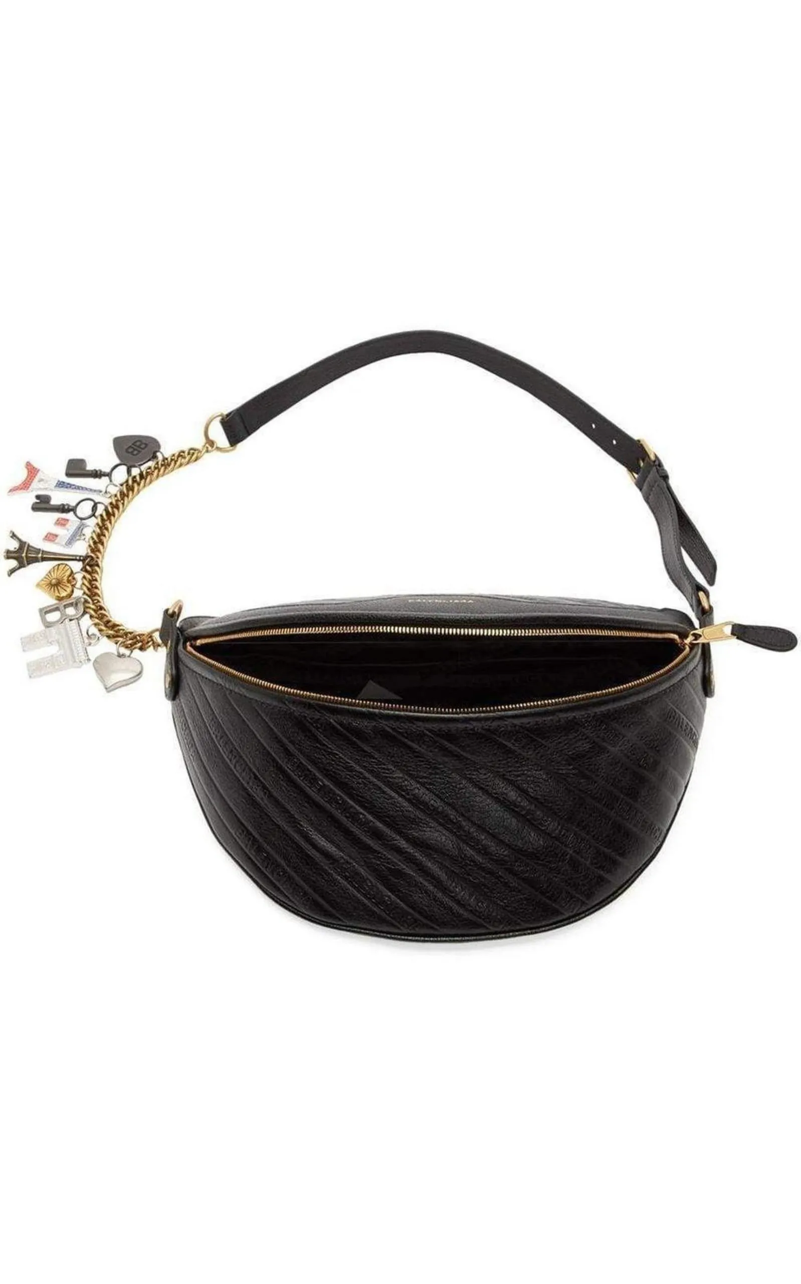 Black Leather Souvenir Belt Bag sold by Runaway Catalog product image thumbnail 4