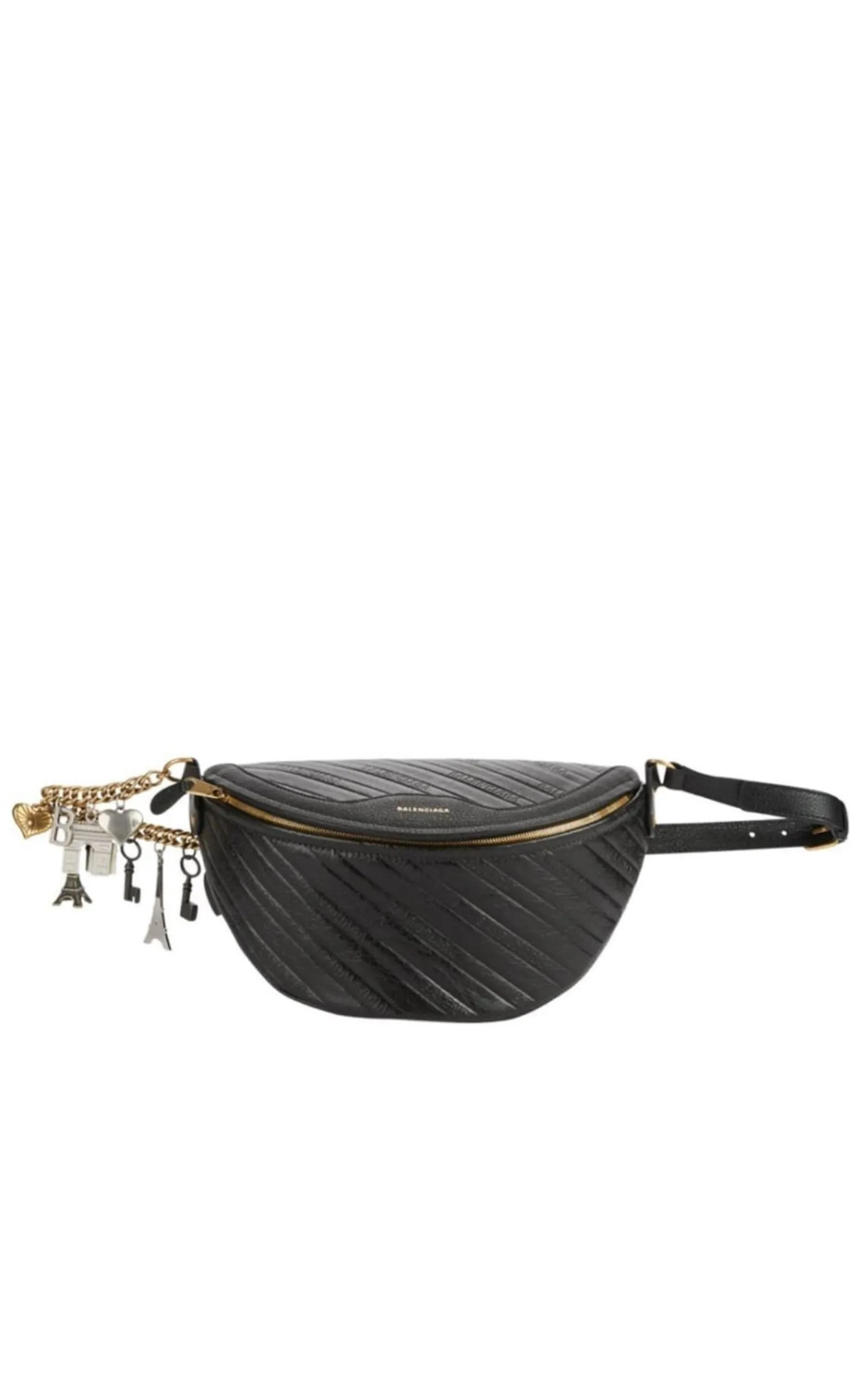 Black Leather Souvenir Belt Bag sold by Runaway Catalog product image thumbnail 5
