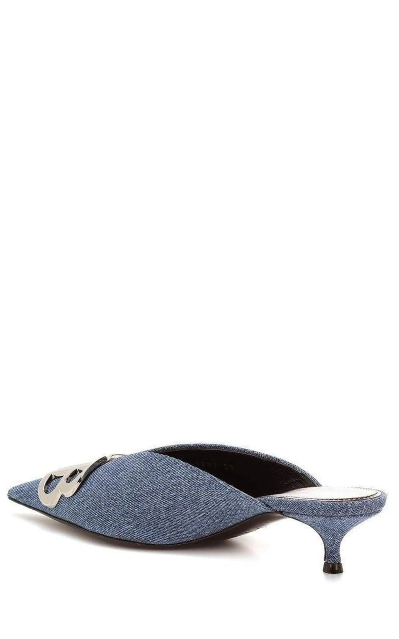 BB Denim Kitten-Heel Mules sold by Runaway Catalog product image thumbnail 4