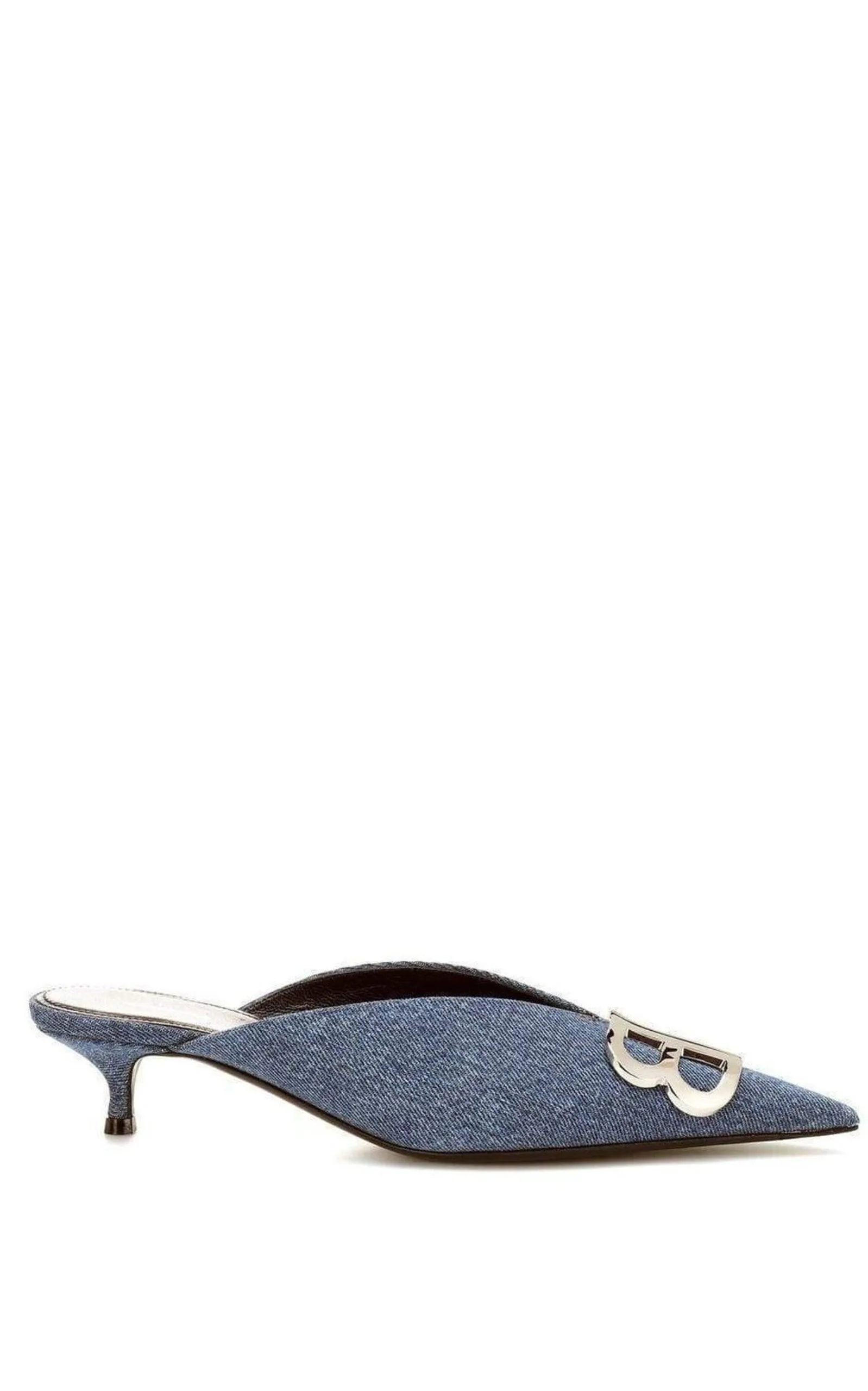BB Denim Kitten-Heel Mules sold by Runaway Catalog