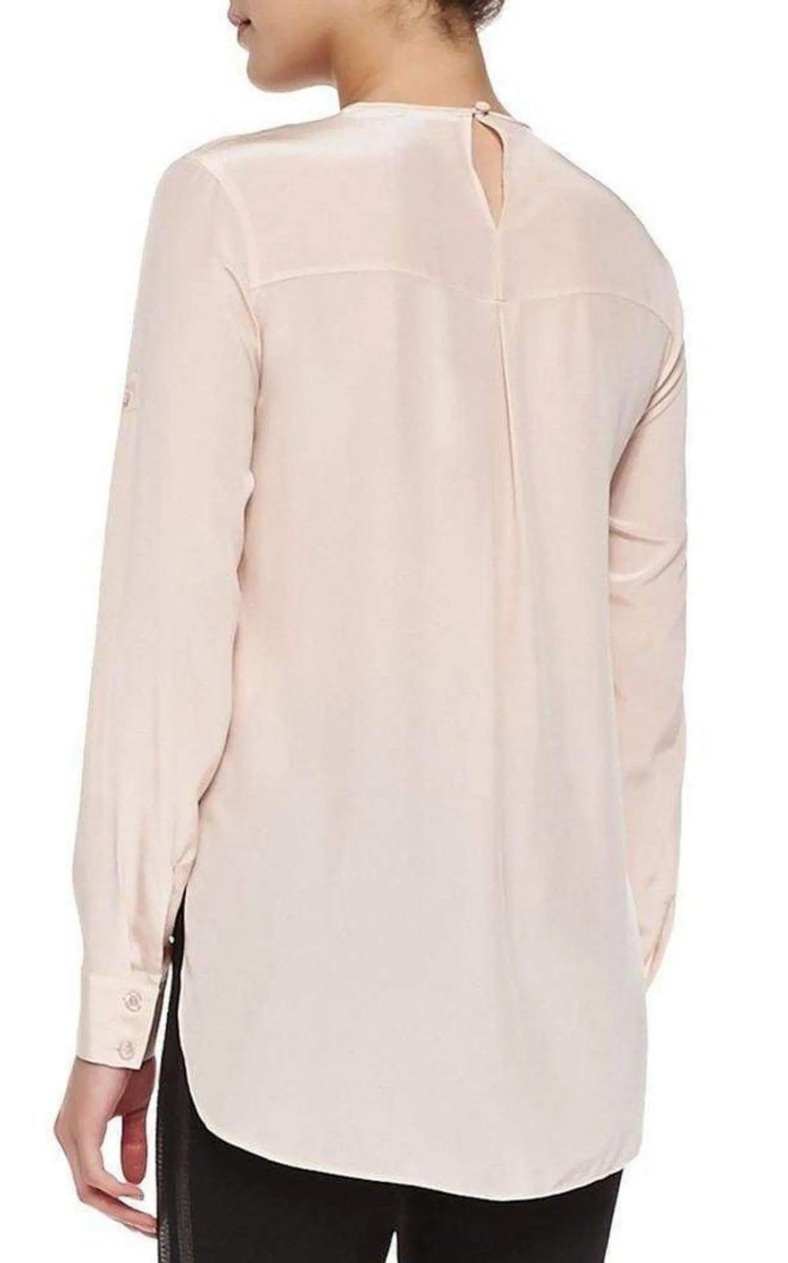 Marrisa Sheer-Inset Silk Blouse sold by Runaway Catalog product image thumbnail 2