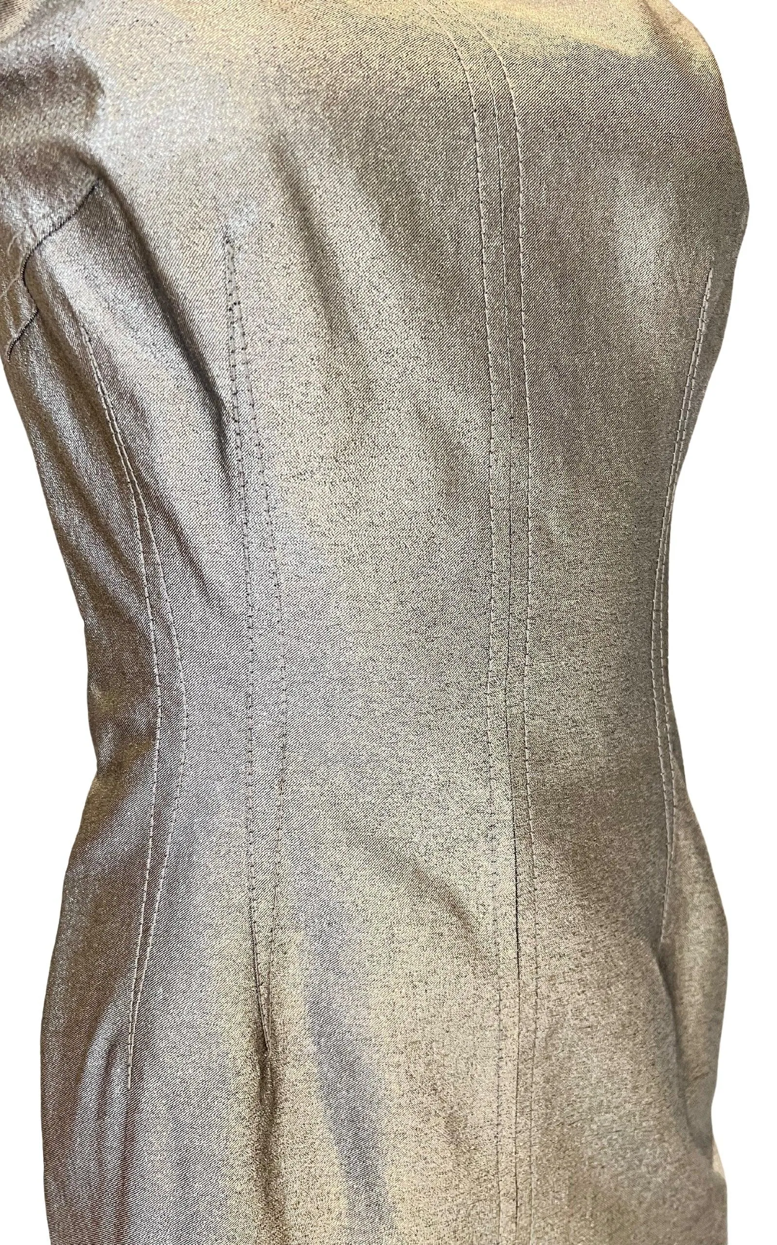 Silver Silk Midi Dress sold by Runaway Catalog product image thumbnail 4